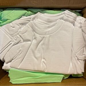 New Unisex Crew Neck Short Sleeve Shirts Adult XL/L Toddler 2T Youth 5/6